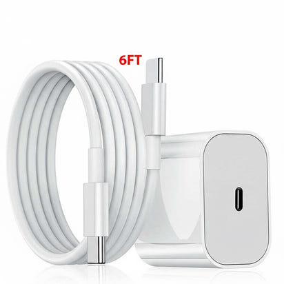 20W USB C Super Fast Charger PD to Type C Cable for Iphone 15 Ipad plus Pro Max