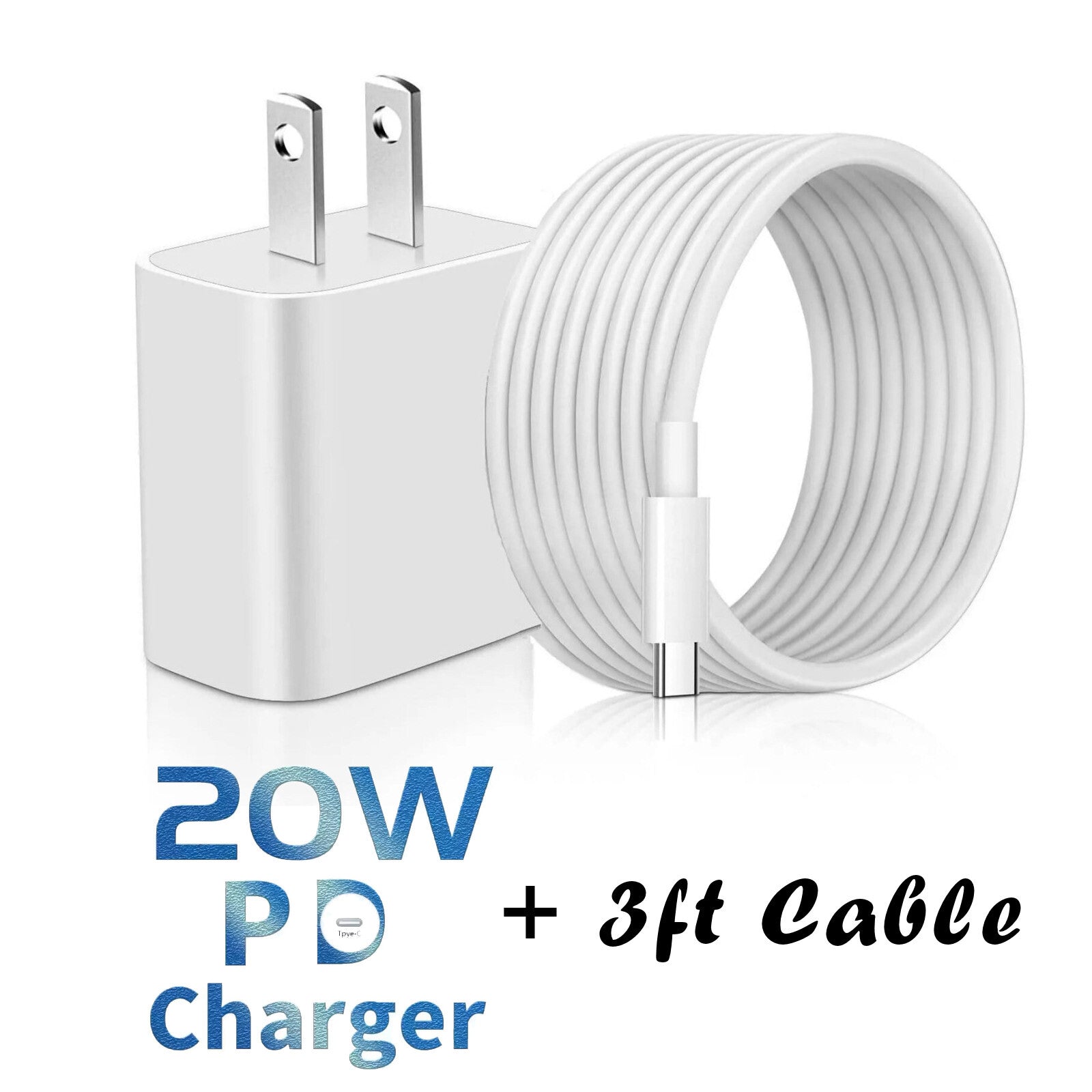 Original USB-C Fast Charger for Iphone 17 16 15 14 13 12 11 Pro Max Type C Cable