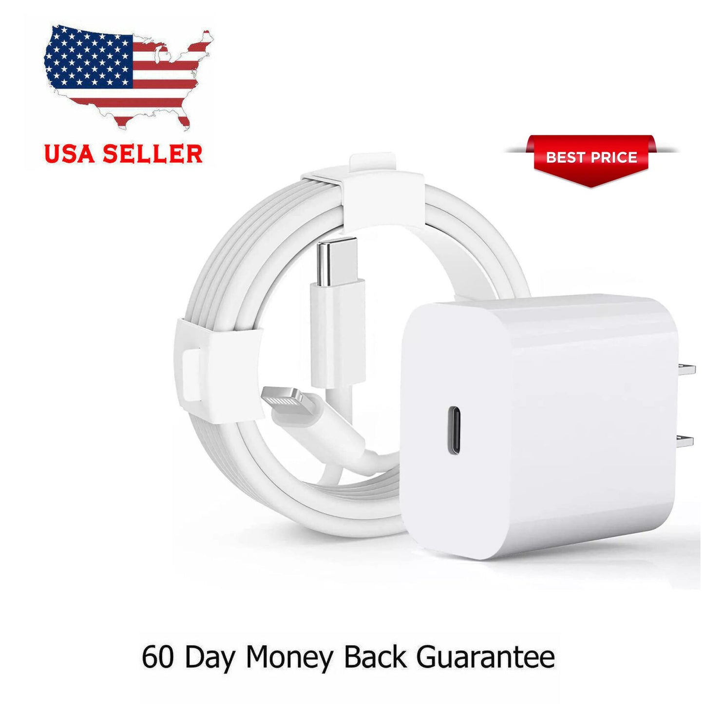 Original USB-C Fast Charger for Iphone 17 16 15 14 13 12 11 Pro Max Type C Cable