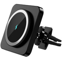 Car Mag-Safe Wireless Charger - Car Mount Fast Charging Air Vent Phone Holder Mount for Iphone 17/16/15/14/13/12 - Black