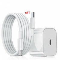 20W USB C Super Fast Charger PD to Type C Cable for Iphone 15 Ipad plus Pro Max