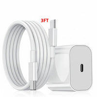 20W USB C Super Fast Charger PD to Type C Cable for Iphone 15 Ipad plus Pro Max