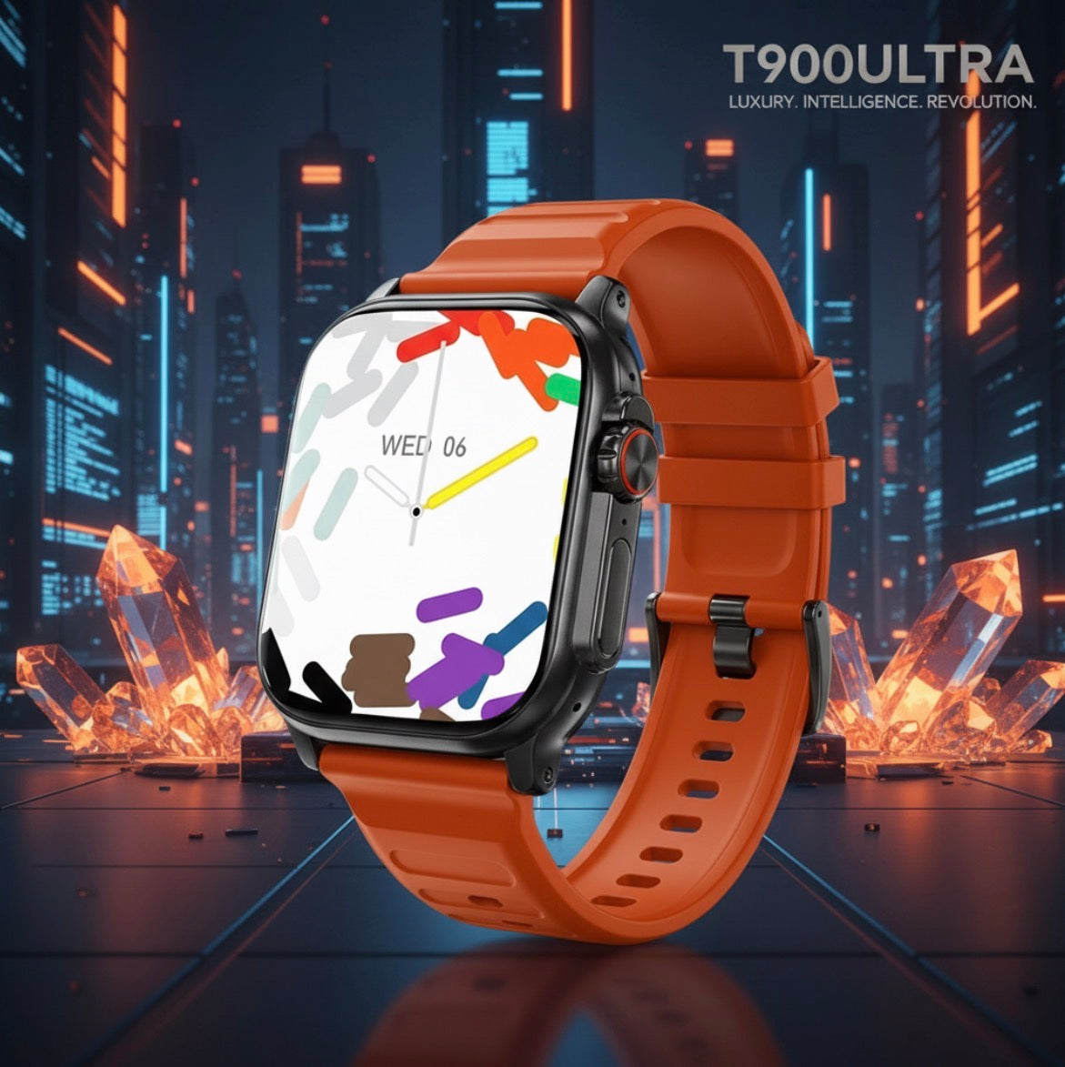 T900Ultra Smartwatch Bluetooth Talk Smartwatch Message Alert Heart Rate Monitor Sports Watch for Android IOS Men Women