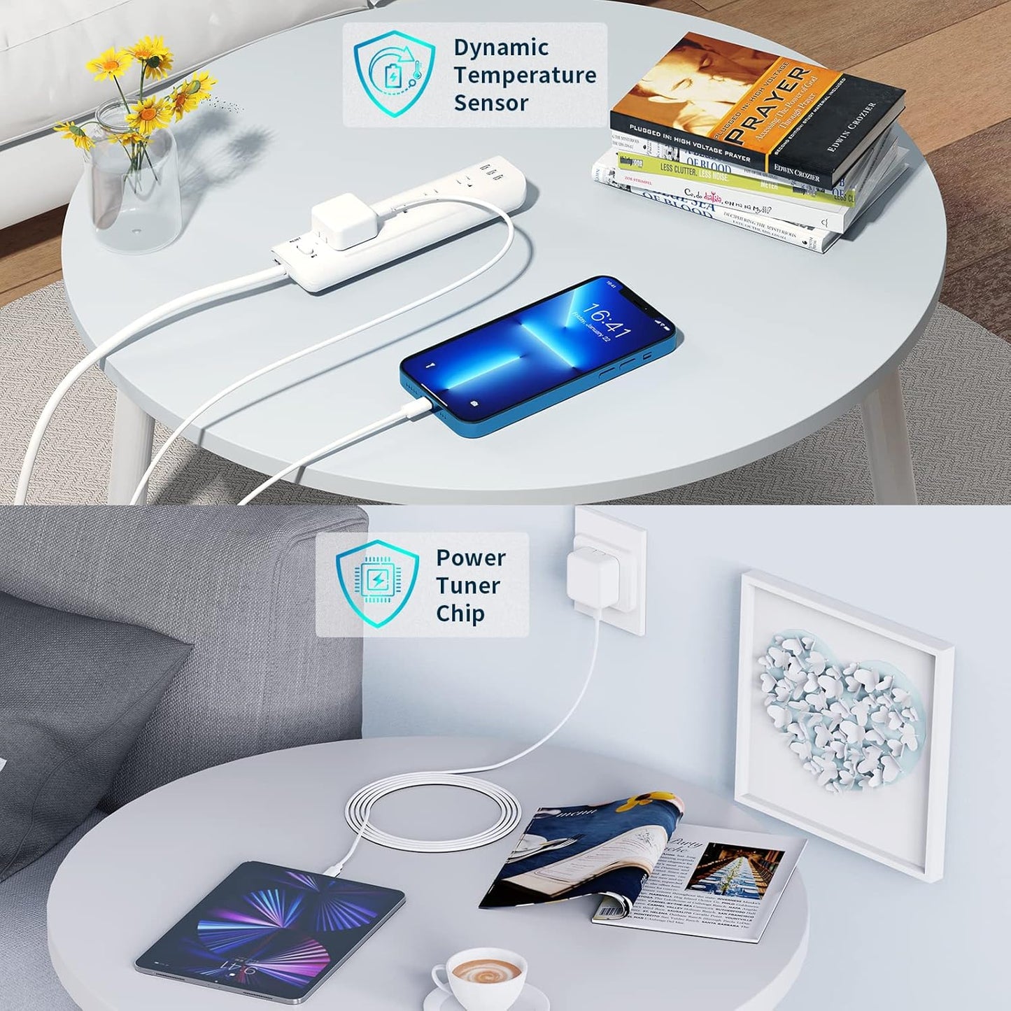 [Apple Mfi Certified] Iphone 14 Charger Fast Charging,  2Pack 20W USB C Power Adapter Type C Wall Charger Block with 6FT Lightning Cable for Iphone 14 13 12 11 Pro Max XS Max XR Mini X SE Ipad