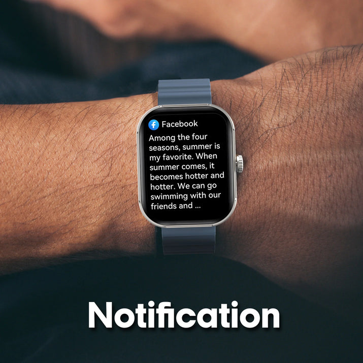 MEGA Smartwatch with 2.02" AMOLED Screen/Answer & Make Calls/Sleep Monitoring/Heart Rate/100+ Workout Modes/ Quick Reply/ Iphone and Android/Extra Band in Teal
