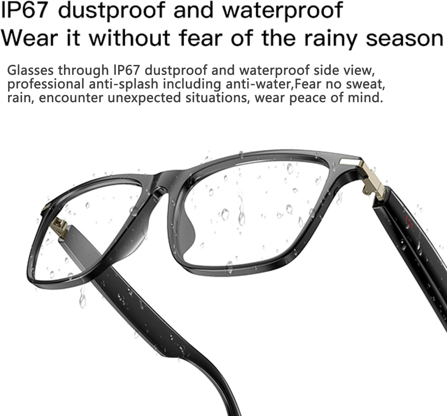 AI Smart Glasses,Ai Chat Deepseek R1 and Gemini-2.5 with 164 Translations Suppor