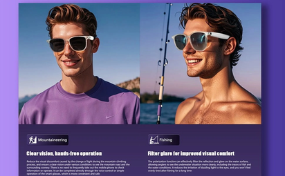 Smart Glasses with Language Translator, Wireless Bluetooth, AI, 11H Battery Life, Anti-Blue Light UV Protection, Voice Control Smart Glasses with Built-In Mic & Speakers, Gaming Meeting Black