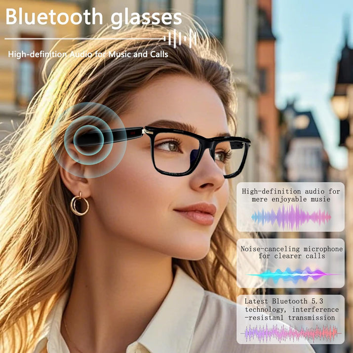 AI Smart Glasses,Ai Chat Deepseek R1 and Gemini-2.5 with 164 Translations Suppor