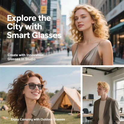 AI Glasses for Men/Women,Blue