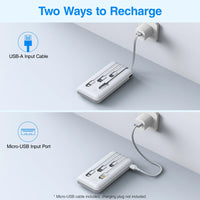 20000Mah Power Bank Portable Charger with Cables, USB Battery Pack for Iphone & Android Cell Phone