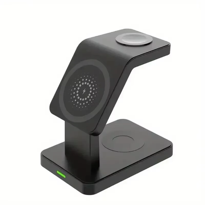 3 in 1 Magnetic Wireless Charger Stand for Iphone 15 14 13 12 Pro Max Apple Watch 1-8 Airpods Macsafe Fast Charging Station Dock
