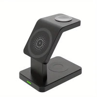 3 in 1 Magnetic Wireless Charger Stand for Iphone 15 14 13 12 Pro Max Apple Watch 1-8 Airpods Macsafe Fast Charging Station Dock