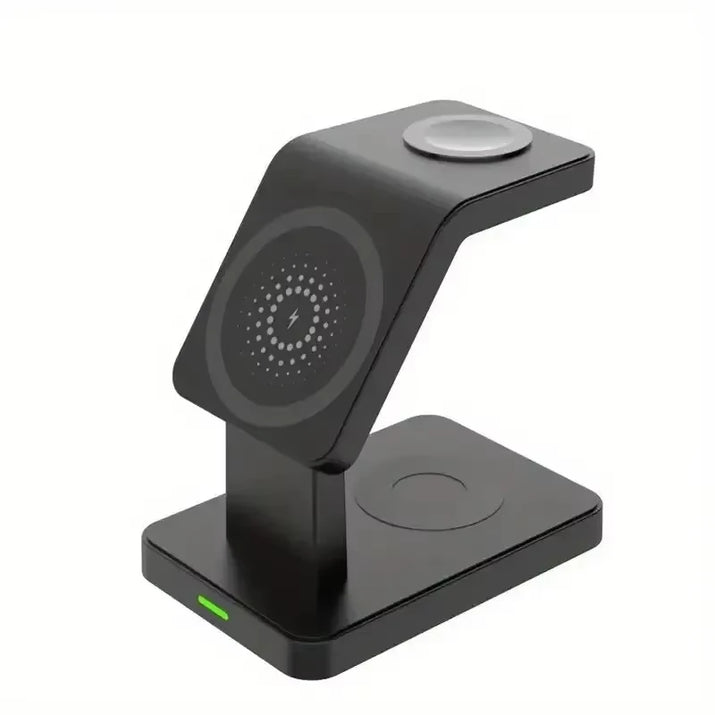 3 in 1 Magnetic Wireless Charger Stand for Iphone 15 14 13 12 Pro Max Apple Watch 1-8 Airpods Macsafe Fast Charging Station Dock