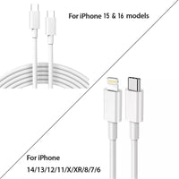 Original USB-C Fast Charger for Iphone 17 16 15 14 13 12 11 Pro Max Type C Cable