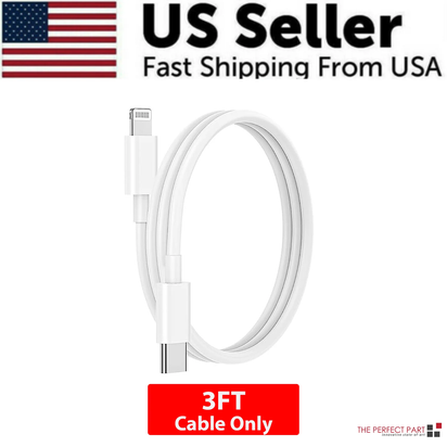 2024 20W USB-C Fast Charger PD Adapter Cable for Iphone 14/13/12/11 XR Pro Ipad