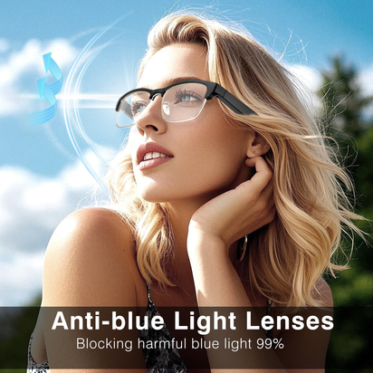 Ai Translation Smart Glasses with Chatgpt, Bluetooth 5.3 Glasses with 164+Langua