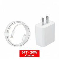 2024 20W USB-C Fast Charger PD Adapter Cable for Iphone 14/13/12/11 XR Pro Ipad