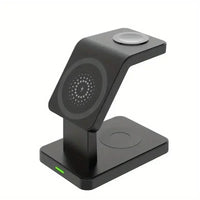 3 in 1 Magnetic Wireless Charger Stand for Iphone 15 14 13 12 Pro Max Apple Watch 1-8 Airpods Macsafe Fast Charging Station Dock
