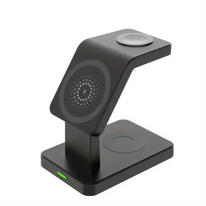 3 in 1 Magnetic Wireless Charger Stand for Iphone 15 14 13 12 Pro Max Apple Watch 1-8 Airpods Macsafe Fast Charging Station Dock