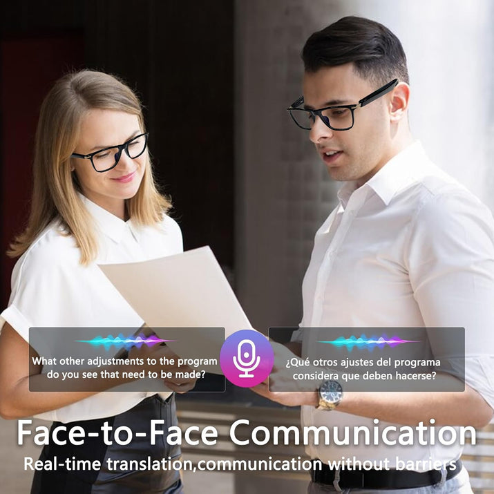 AI Smart Glasses,Ai Chat Deepseek R1 and Gemini-2.5 with 164 Translations Suppor